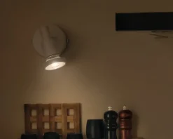 Spot 1xGU10 hvid L.8 cm