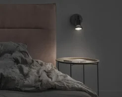 Spot 1xGU10 sort L.8 cm