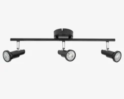 Spot 3xGU10 sort L.48,6 cm