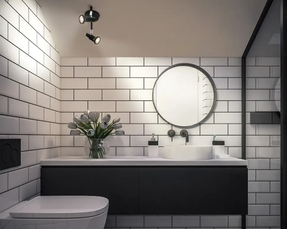 Spot 2xGU10 sort L.25,6 cm