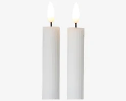 Stagelys 2Stk LED Hvid H.22cm