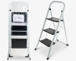 Stige 3 trin sort/hvid