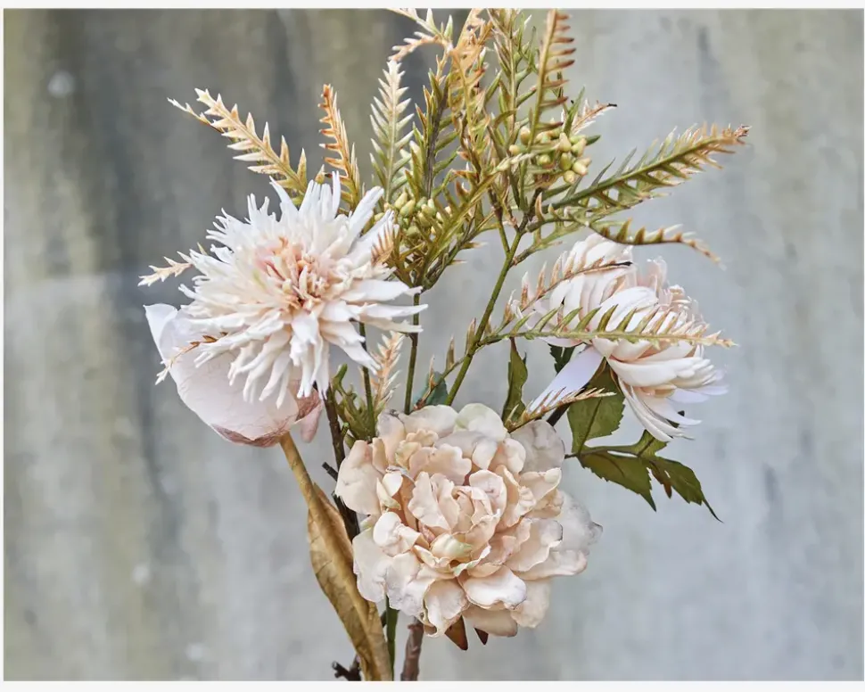 Stilk Krysantemum Hvid H.75 cm