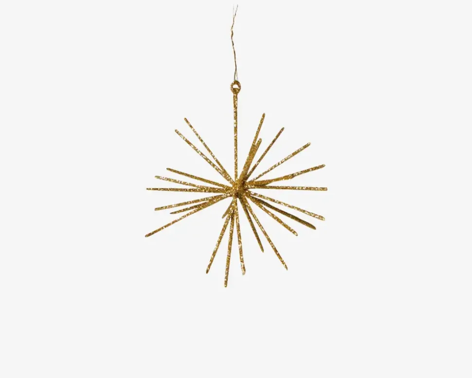 Stjerne M.Snor Guld Ø.8cm