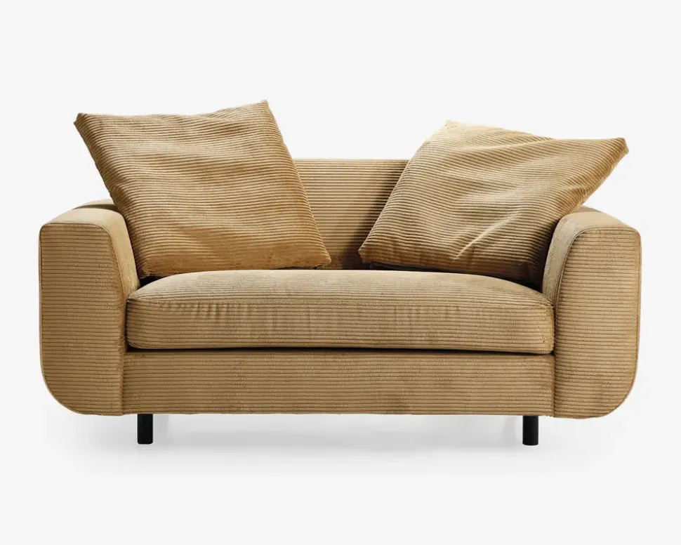 Stol 1,5 pers stol Motive gul fløjl