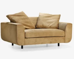 Stol 1,5 pers stol Motive gul fløjl