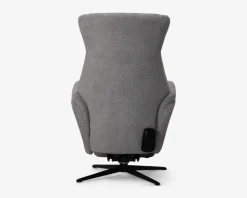 Stol med indbygget fodskammel og løftefunktion