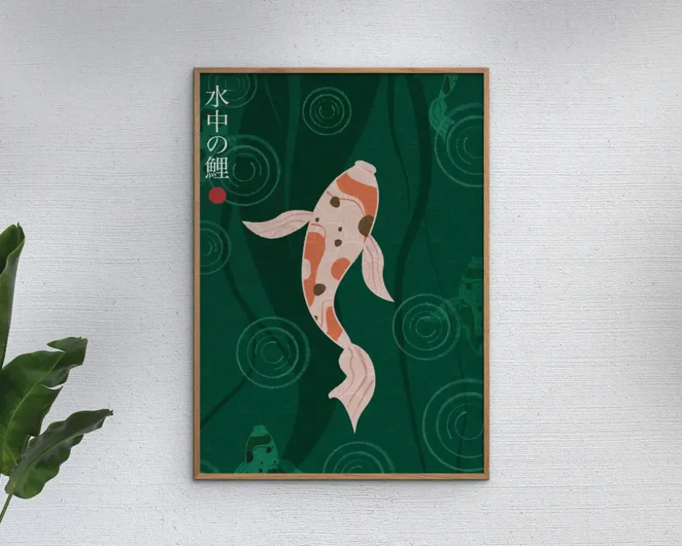 Suichul no koi - Fadil Roze 30x40 cm