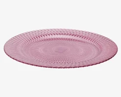 Tallerken Glas Ø.33cm Pink