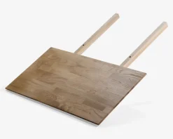 Tillægsplade massiv eg B.90 x L.45 cm