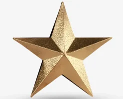 Topstjerne guld metal 20x3 cm