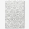 Tæppe Pisa lysgrå/hvid 140 x 200 cm