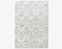 Tæppe Pisa lysgrå/hvid 140 x 200 cm