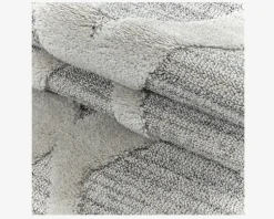 Tæppe Pisa lysgrå/hvid 160 x 230 cm