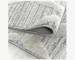 Tæppe Pisa lysgrå/hvid 160 x 230 cm