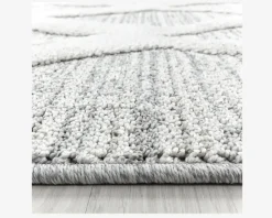 Tæppe Pisa lysgrå/hvid 160 x 230 cm