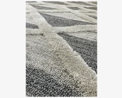 Tæppe Pisa mørkgrå/hvid 140 x 200 cm