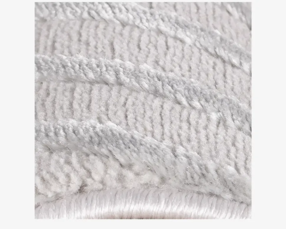 Tæppe Sahara sølvfarvet 160 x 200 cm