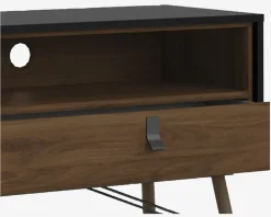 Tv Bord Ry Sort/Valnød