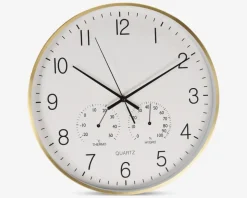 Ur aluminum guld Ø.38 cm