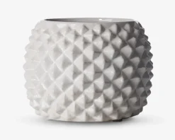 Urtepotteskjuler Ananas hvid H.13xØ.17 cm