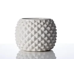 Urtepotteskjuler Ananas hvid H.13xØ.17 cm