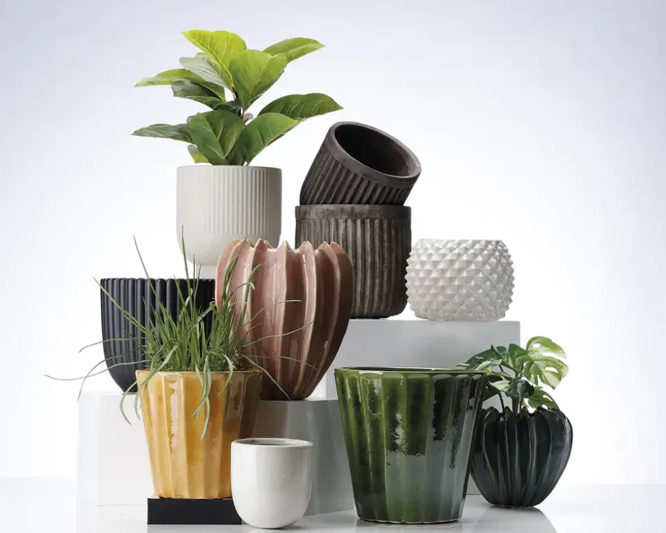 Urtepotteskjuler House antik grå H.19 cm