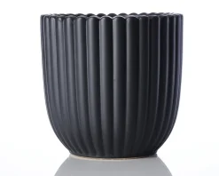 Urtepotteskjuler Nobel mat sort 20x22 cm