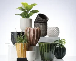 Urtepotteskjuler Nobel mat sort 20x22 cm