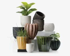 Urtepotteskjuler Nuts grøn H.15 cm