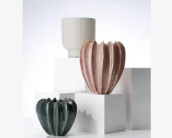 Urtepotteskjuler Nuts pink H.21 cm