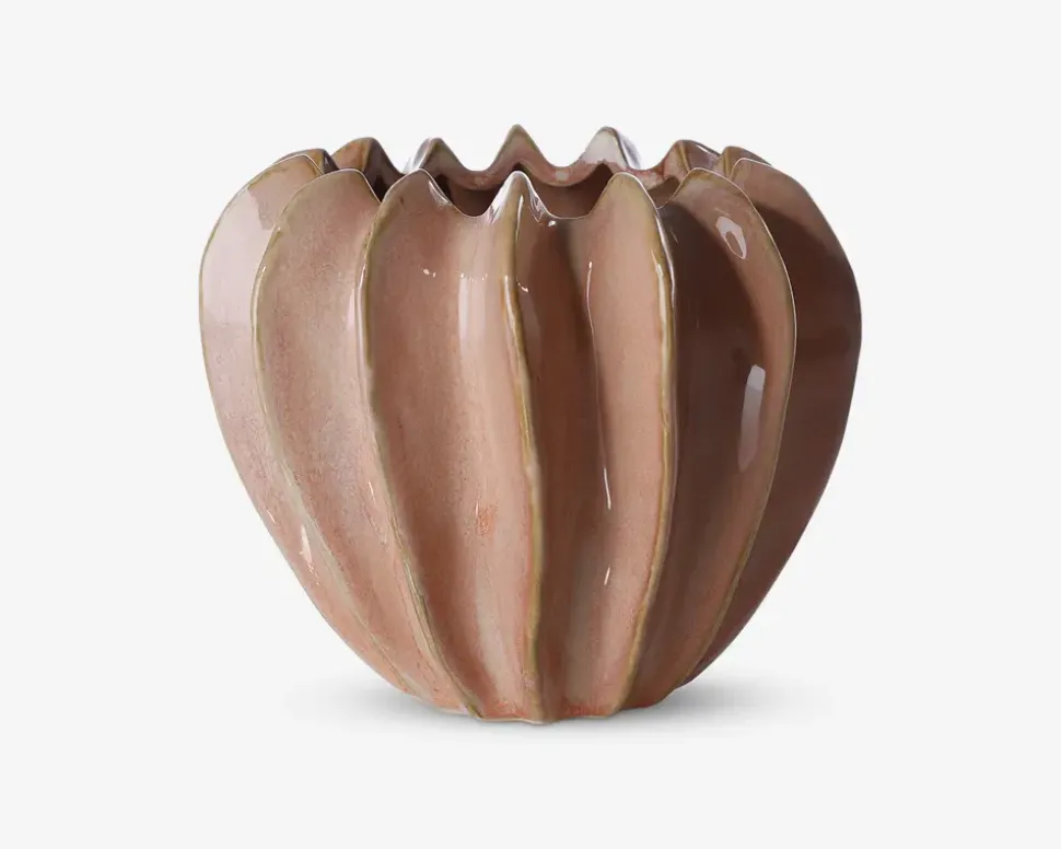 Urtepotteskjuler Nuts pink H.15 cm