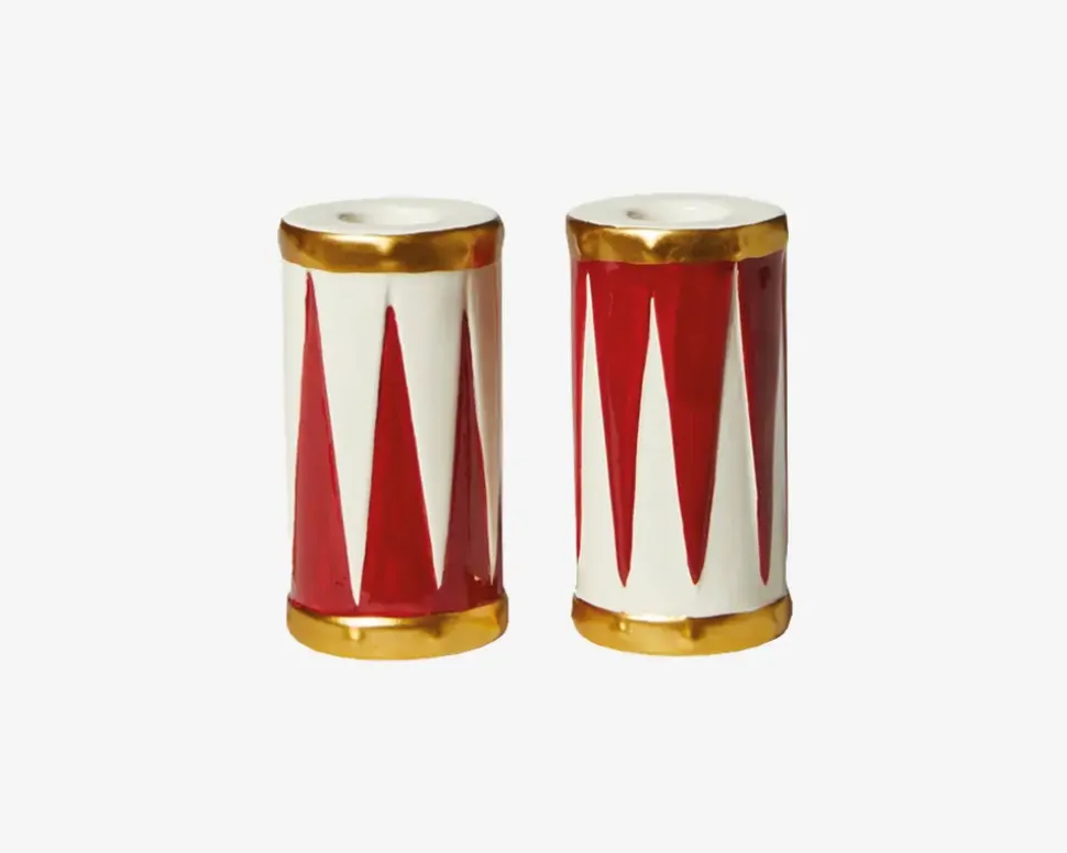 Vase/Lysestage Tromme Ass. H.10cm