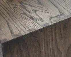 Væghængt bogreol røget eg