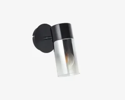 Væglampe Alia Sort/Røgfarvet E27