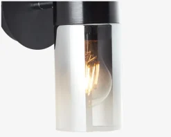 Væglampe Alia Sort/Røgfarvet E27