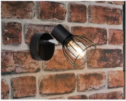 Væglampe Blacky Sort E14