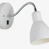Væglampe Cyclone flex hvid Ø.11 cm