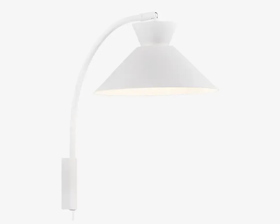 Væglampe Dial H.40 cm Hvid