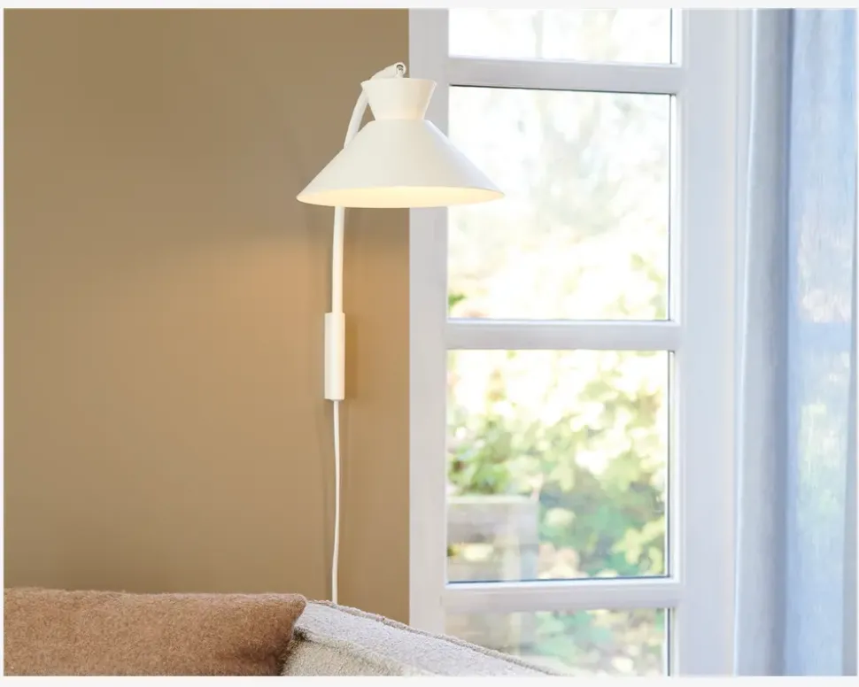 Væglampe Dial H.40 cm Hvid