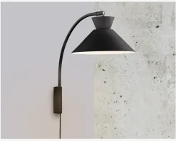 Væglampe Dial H.40 cm Sort