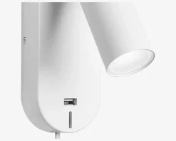 Væglampe Ego Hvid USB