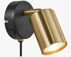 Væglampe Explore messing