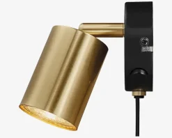 Væglampe Explore messing