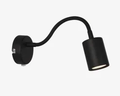 Væglampe Explore Sort H.12 cm