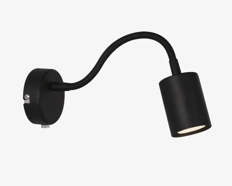 Væglampe Explore Sort H.12 cm