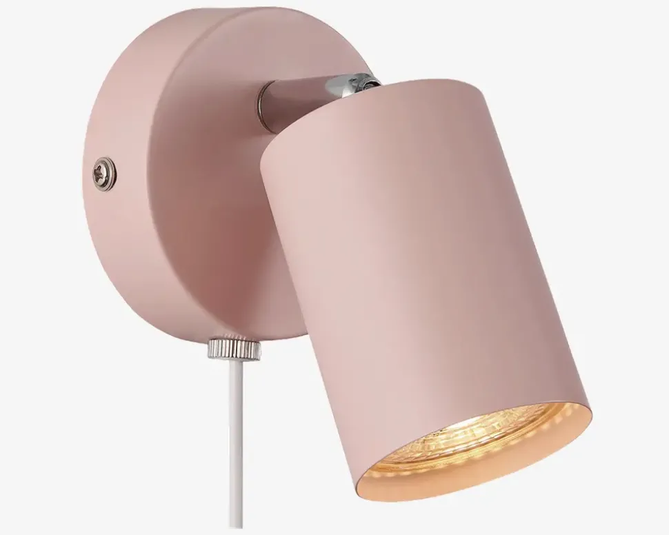 Væglampe Explore støvet rosa