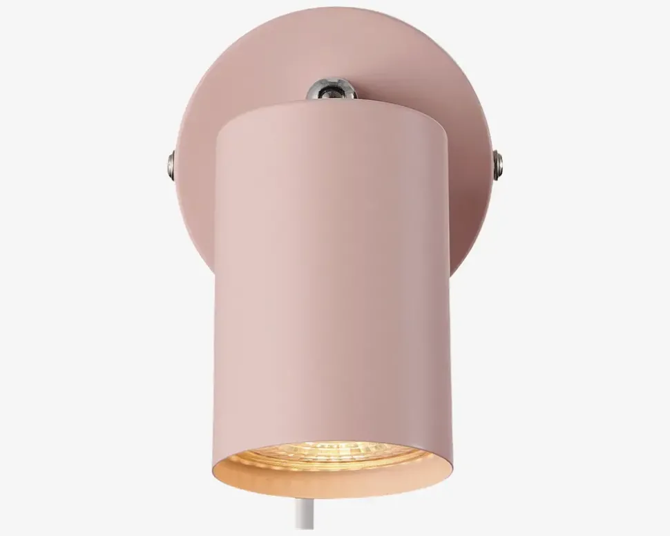 Væglampe Explore støvet rosa