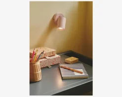 Væglampe Explore støvet rosa