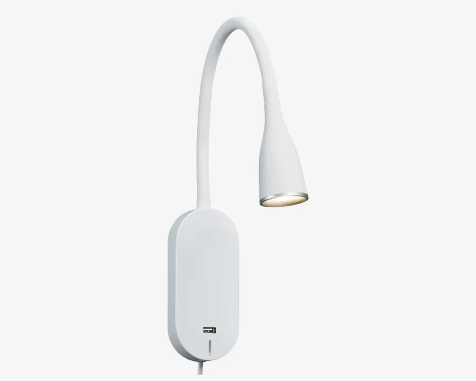 Væglampe Eye USB LED Hvid